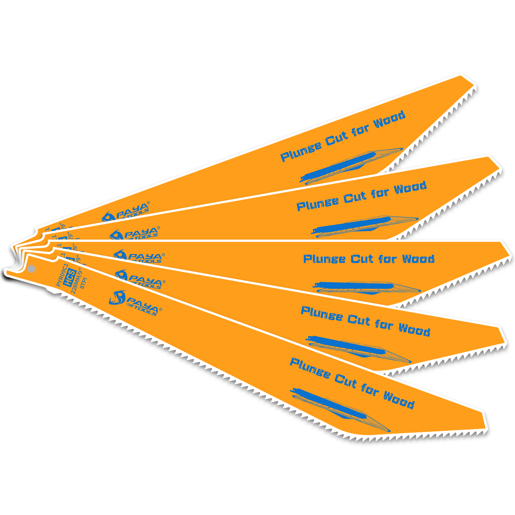 Woodworking Equipment - PAYA 5-PACK 9 Inch 8TPI Reciprocating