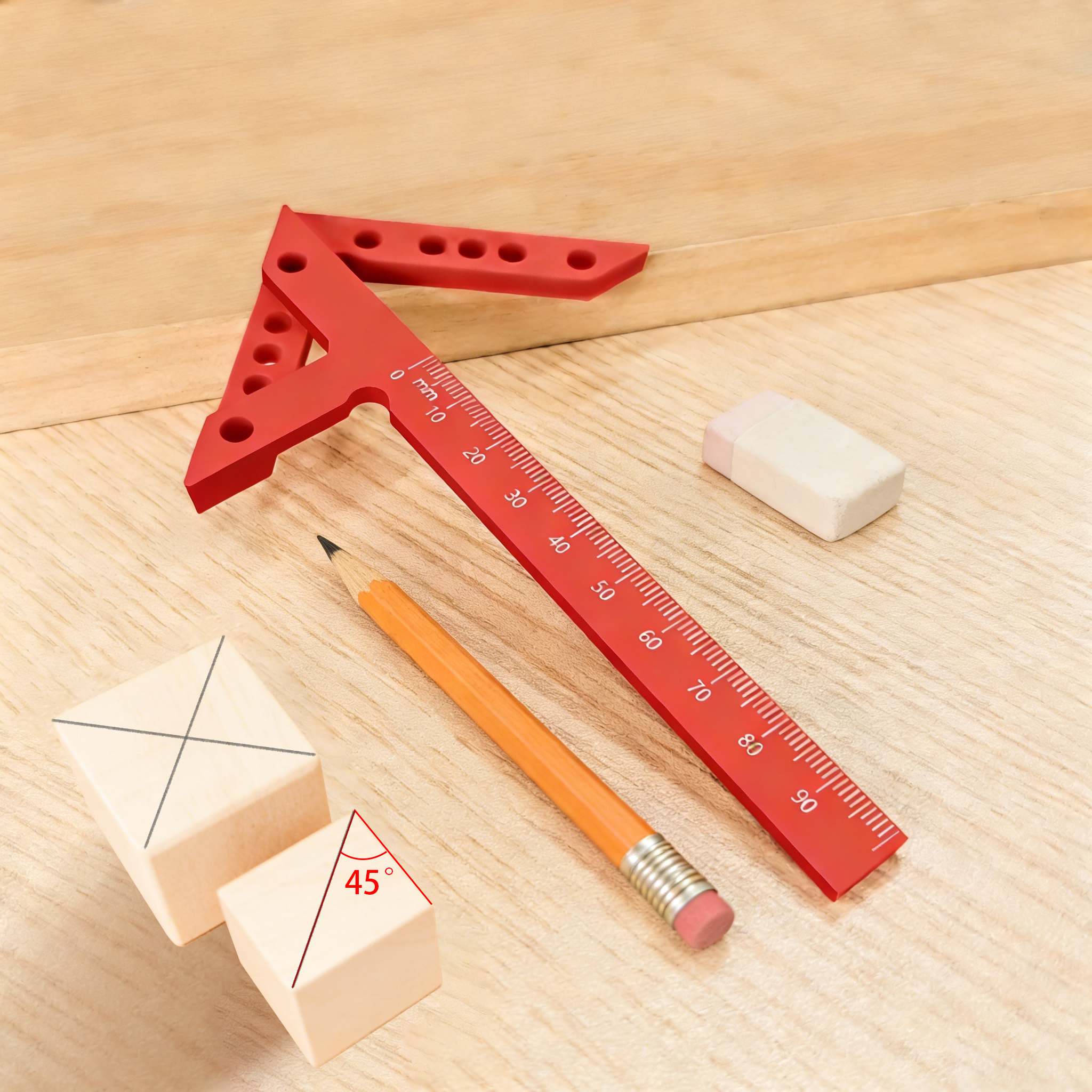 Woodworking Equipment - Woodworking Center Line Scriber Multi-function Plastic