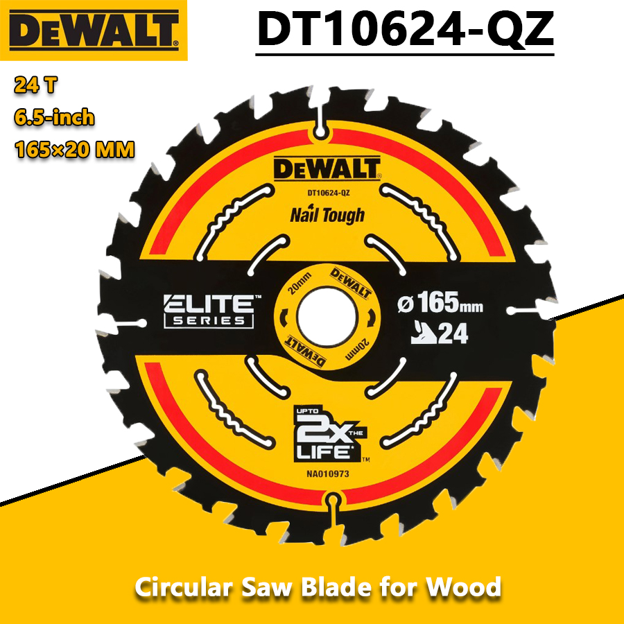 Woodworking Equipment - DEWALT DT10624-QZ 1/3pcs 24T Construction Circular