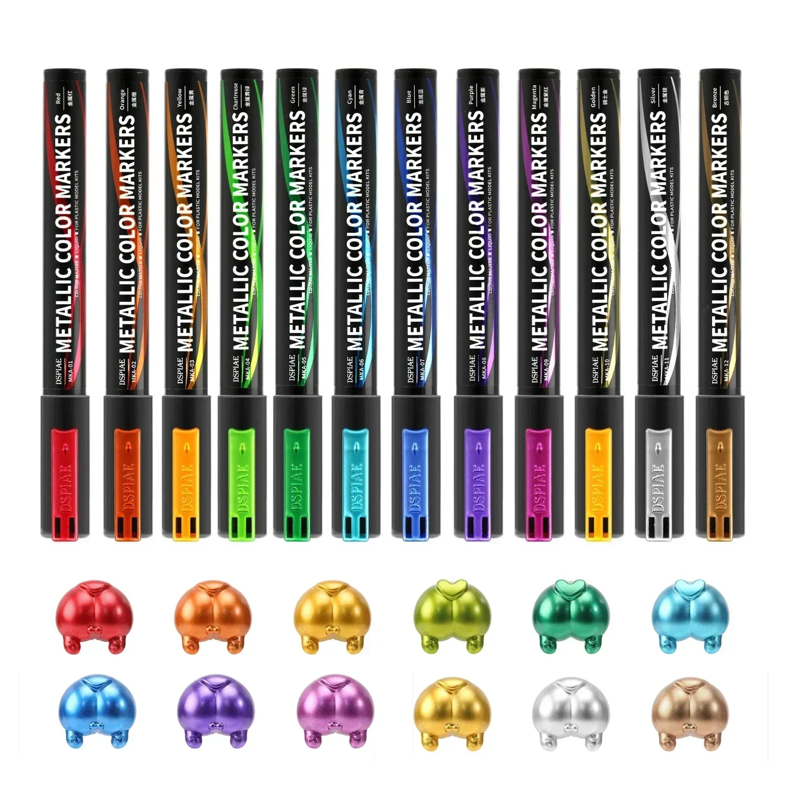 Woodworking Hobby Kits - DSPIAE MKA 12pcs Super Metallic Color