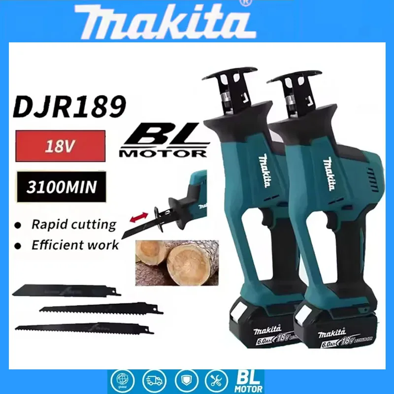 Woodworking Equipment - Makita DJR189 18V Cordless Electric Reciprocating