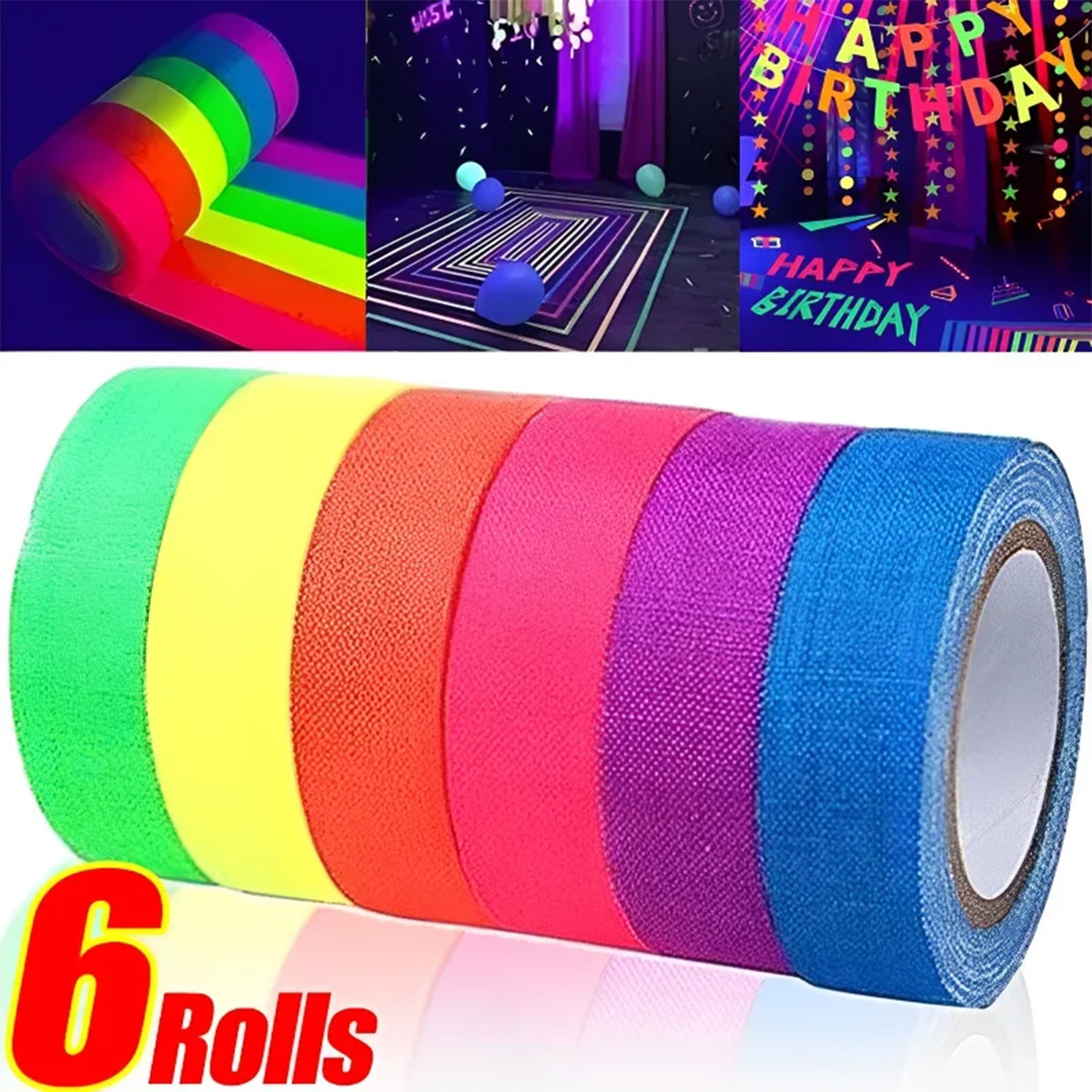 6-Pack Neon Fluorescent Tape S – Woodworking Uv Light Bewertung und Preis