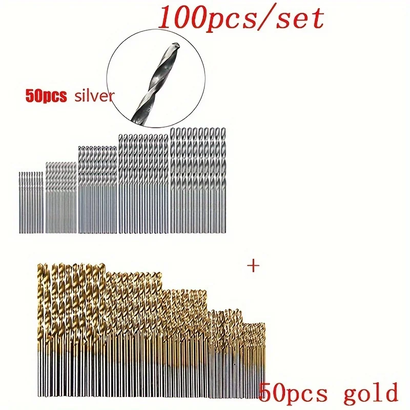 50PCS Titanium HSS Drill Bit S – Woodworking Diy Projects Bewertung und Preis