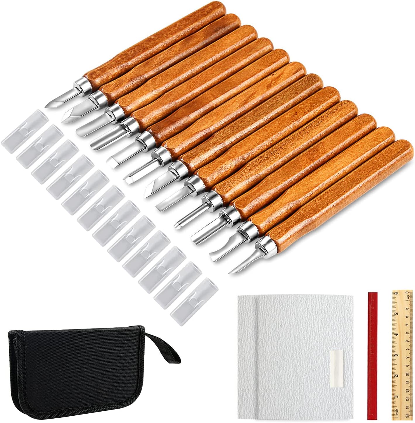 Wood Carving Knife Set 20 PCS  – Woodworking Kits For Beginners Bewertung und Preis