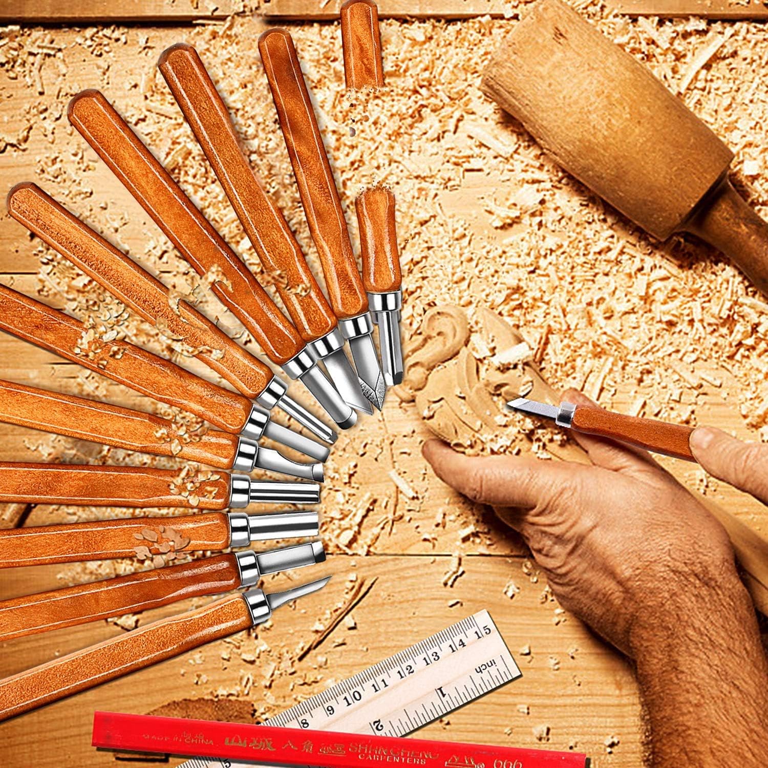 Wood Carving Knife Set 20 PCS  – Woodworking Kits For Beginners Bewertung und Preis
