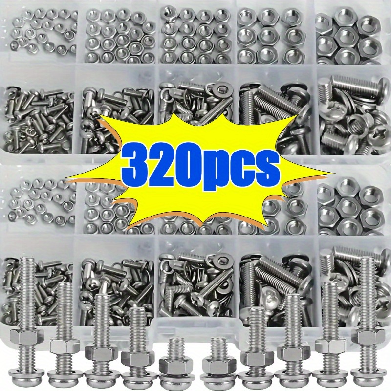 Hex Nuts and Bolt Set - 320 pi – Woodworking Diy Projects Bewertung und Preis