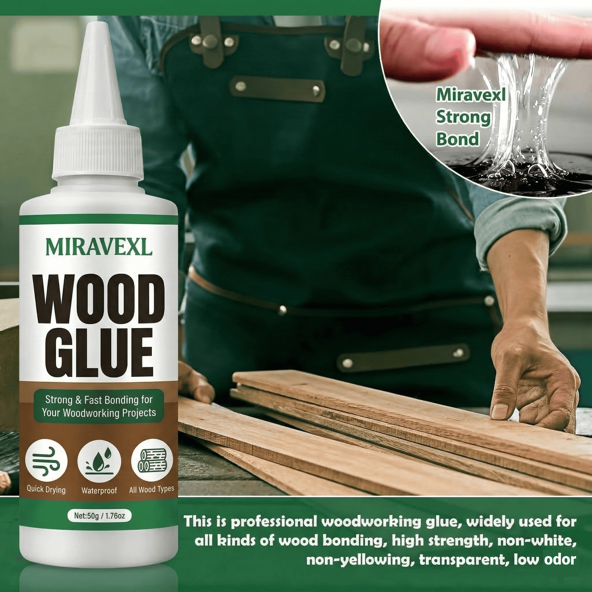 MIRAVEXL 50g Fast Dry Wood Glu – Woodworking Diy Projects Bewertung und Preis